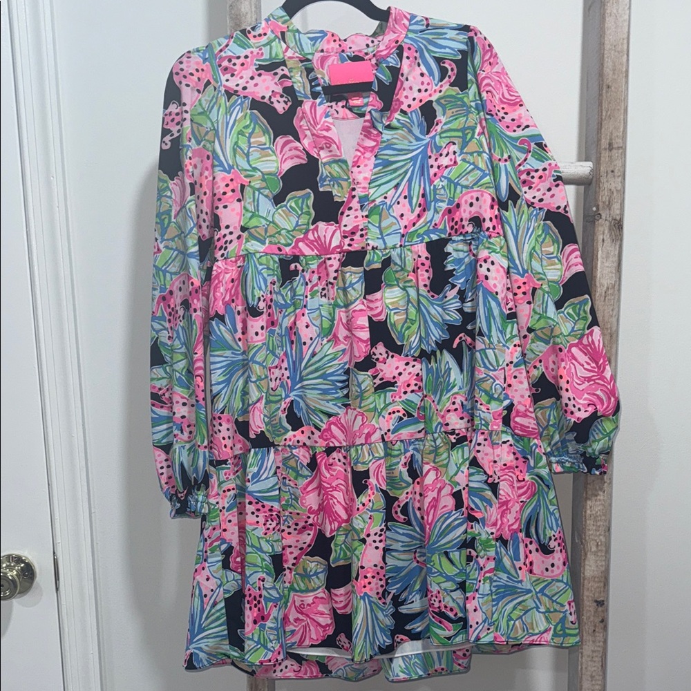 Lilly Pulitzer Pink and Blue Floral Dress